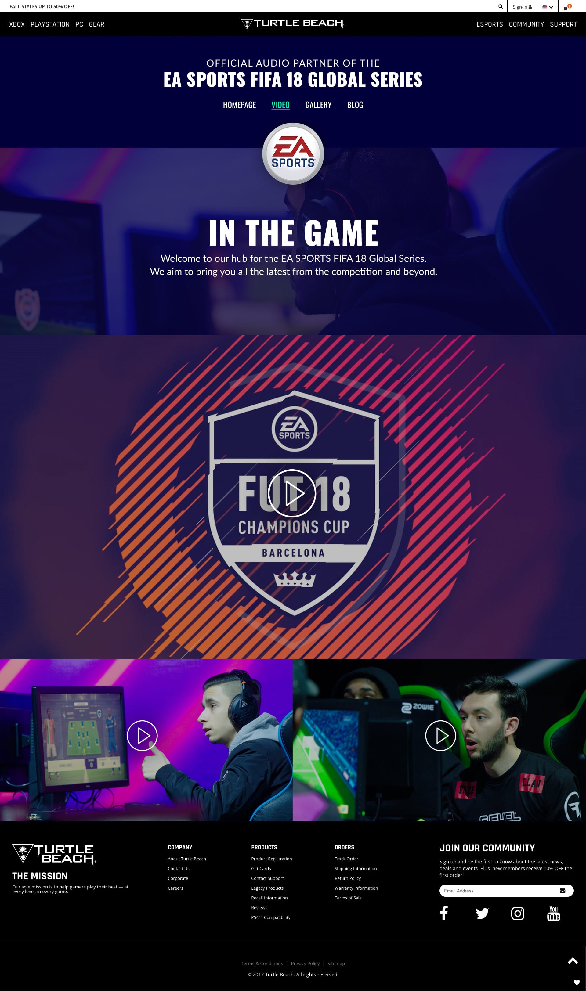 Turtle Beach | FIFA Partnership Page